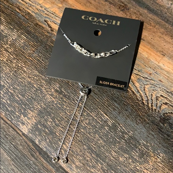 Coach Linked Signature Slider Bracelet - Picture 2 of 5